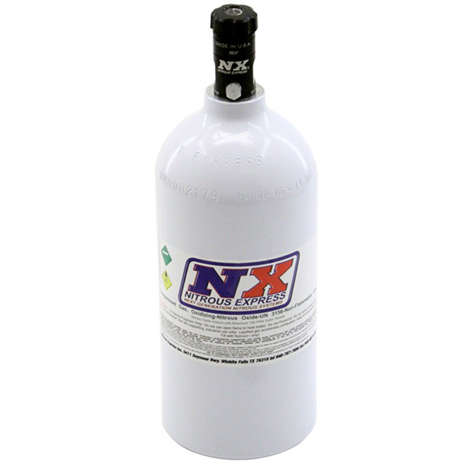 Nitrous Express 11025 2.5lb Bottle w/Motorcycle Valve Nitrous Express 11025 2.5lb Bottle w/Motorcycle Valve