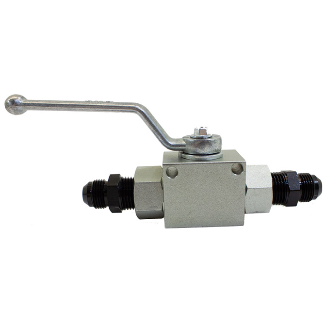 remote shutoff nitrous valve, 8an male inlet and outlet