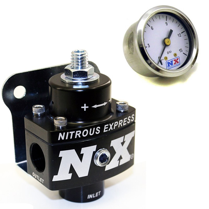 Nitrous Express 15952 Fuel Pressure Regulator Non-Bypass w/Gauge Nitrous Express 15952 Fuel Pressure Regulator Non-Bypass w/Gauge