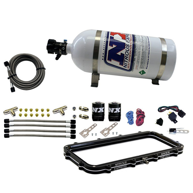 Nitrous Express 20940-10 EFI Hi-Ram Plate System w/10lb Bottle Nitrous Express 20940-10 EFI Hi-Ram Plate System w/10lb Bottle
