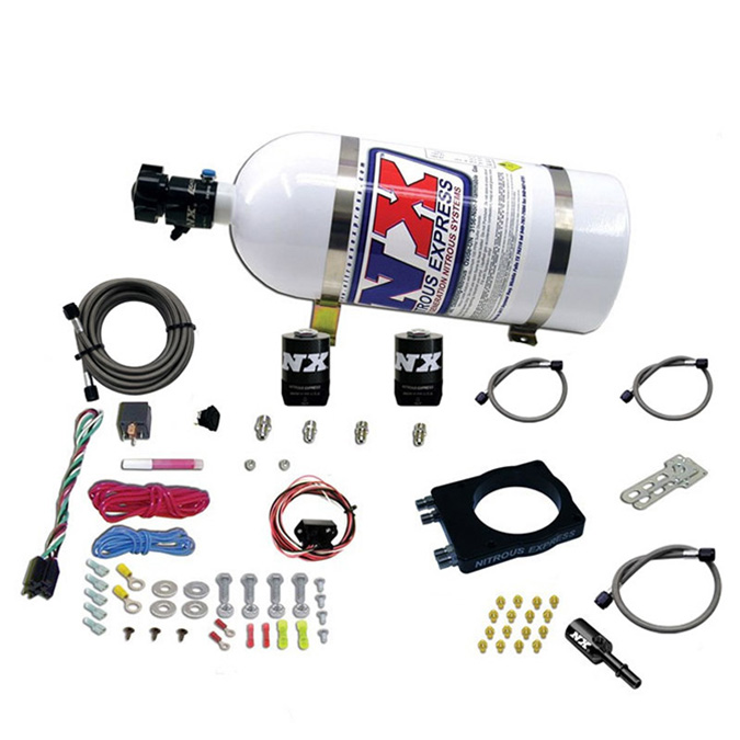 Nitrous Express 50240-00 100-500 HP Dual Holley Gasoline Conventional Pro Power Plate System 