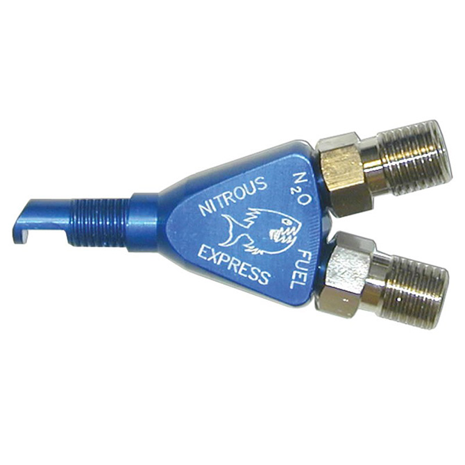 Nitrous Express 70000 Piranha Nitrous Nozzle Blue Anodized Nitrous Express 70000 Piranha Nitrous Nozzle Blue Anodized